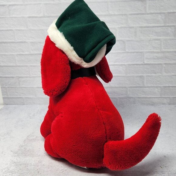 Vtg 1990s Dakin Clifford Holiday Plush 10 Inch Christmas Dog Vintage Collectible - Picture 5 of 6